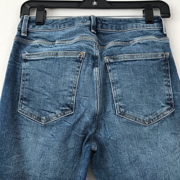 Forever 21 High Waist Raw Hem Floral Embroidered Skinny Jeans - Picture 4 of 8